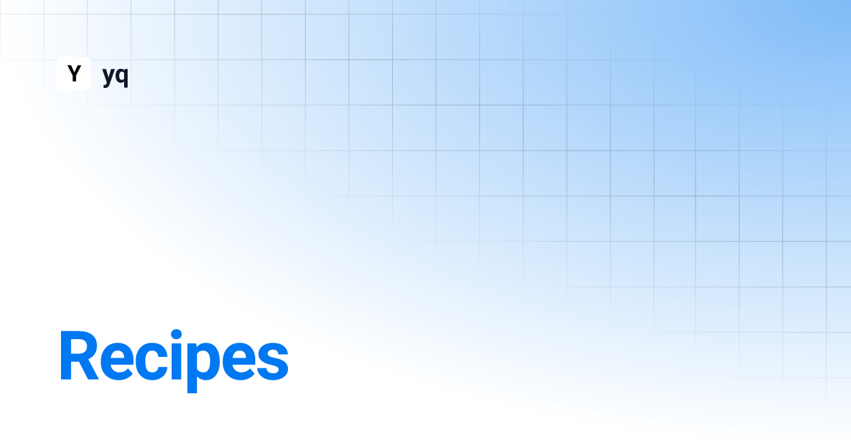 Recipes yq